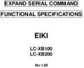 Icon of LC-XB100 RS-232 Extended Serial Commands